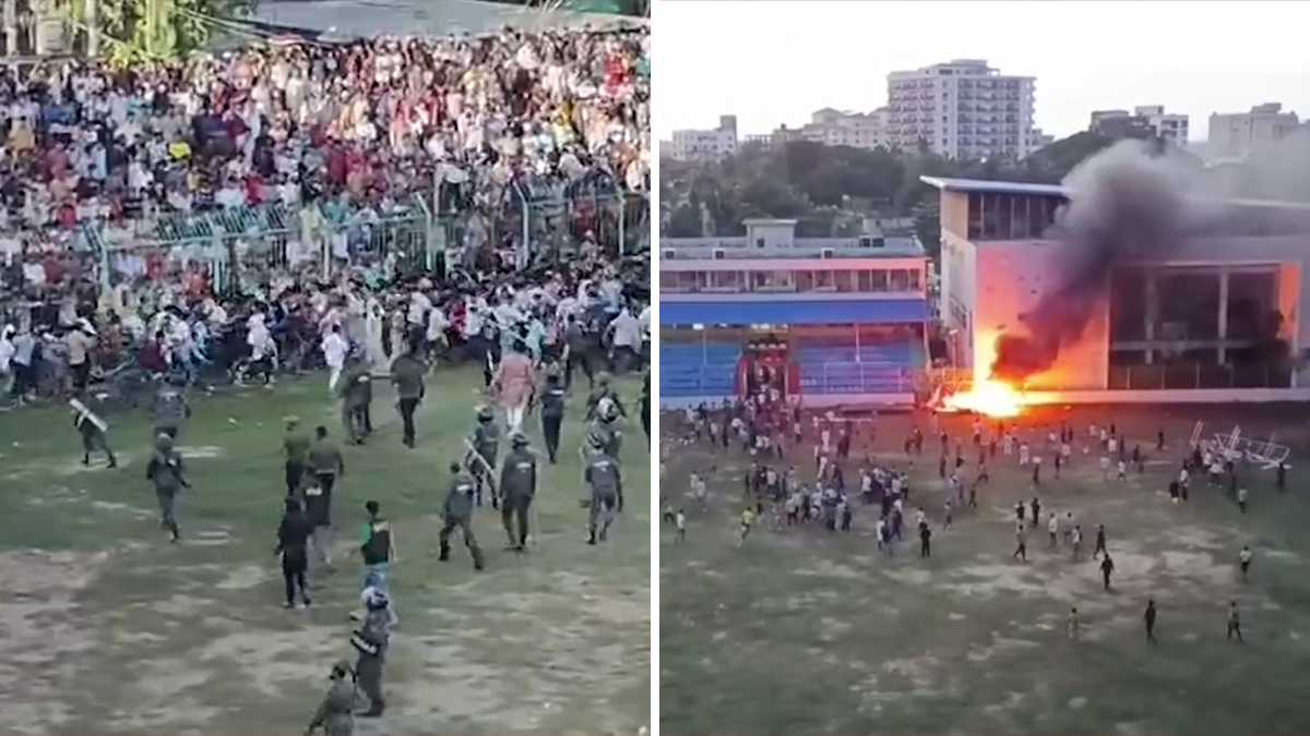 কক্সবাজারে ফুটবল ম্যাচ ঘিরে স্টেডিয়ামে ভাঙচুর-অগ্নিসংযোগ, ইউএনওসহ আহত অন্তত ২০