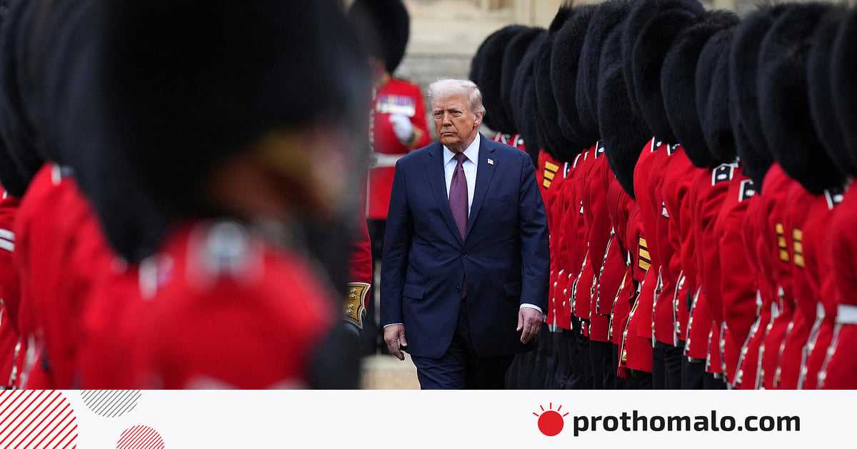 রাজকীয় আতিথেয়তা, বিক্ষোভে ট্রাম্পের যুক্তরাজ্য সফর