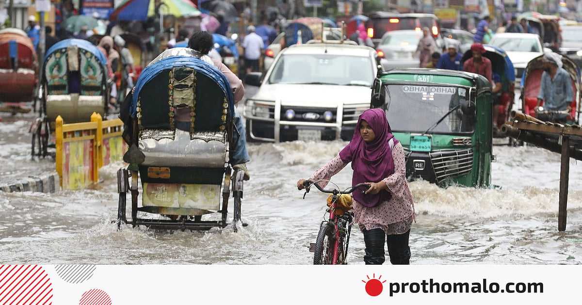 রাজধানীতে সকালে ৩ ঘণ্টায় ৭১ মিলিমিটার বৃষ্টি